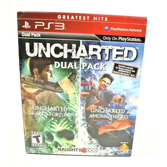 Naughty Dog Uncharted 1 and 2 Dual Pack Sony PlayStation 3, 2011 - Picture 2 of 5